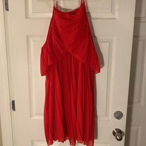 Boohoo Dresses - BooHoo Red Cold Shoulder Dress Boohoo Dresses - BooHoo Red Cold Shoulder Dress